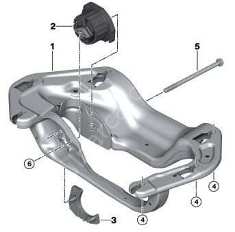 Bmw X5 F15 B47 Motor Şanzuman Kulağı/Şanzuman Takozu
