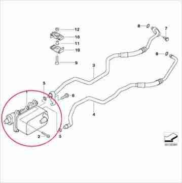 Bmw E60/65/83 320/520/730d  M47N/N47 Motor Şanzuman Yağ Radyatörü-Yağ Soğutucu Kütüğü