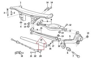 Bmw E36/E46 Arka Alt Salıncak/Denge Kolu/Maşa Kol