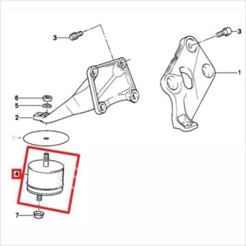Bmw E34 M20/M50 Motor Kulağı-Motor Takozu Sağ-Sol(Kopya)