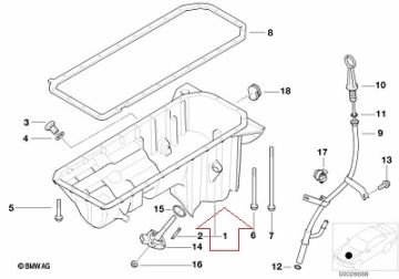 Bmw E39/60/61/65 M52/M54 Yağ Karteri/Karter