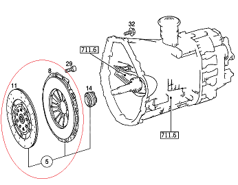 Sprinter W901/W902/W903/W904/Lt28/Lt35 601/602/603/604/605/606 Motor Debriyaj Seti