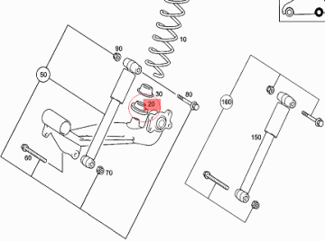Mercedes A168 Arka Helezon Get Lastiği/Helezon Şapka/Lastik Şapka/Helezon Altlık