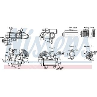 Mercedes W205/Vito W447 622 Motor EGR Soğutucusu/Isı Değiştirici