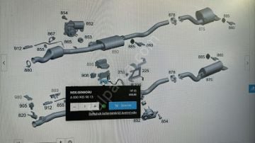 Mercedes W447 654 Motor NOX Sensörü