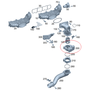 Vito W639/Sprinter W906 315/515 Euro 5 651 Motor Boğaz Kelebeği/Gaz Kelebeği
