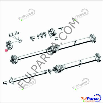 Mercedes W116,W115,W123 Şaft Köselesi,Şaft Takozu