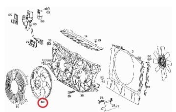 Viano/Vito W639 642/646/651 Motor Klima Fan Motoru