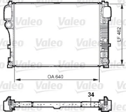Mercedes W221 642 Motor Su Radyatörü