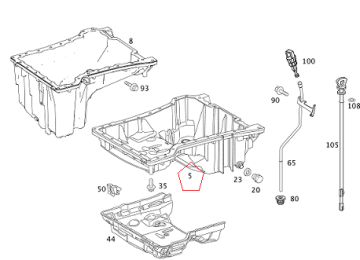 Mercedes W204/W203/W204/W211/ W212 271 Motor Yağ Kerteri