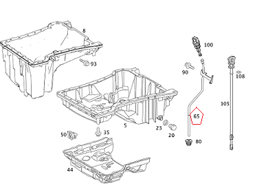 Mercedes W204 271 Motor Kılavuz Borusu