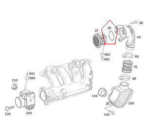 Mercedes W204 271 Motor Conta/Hava Emiş Contası/Oring