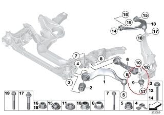 Bmw 5 Seri F10/F11/F18 525dx/İx N47S1 4x4 Alt Rotil Ön