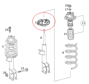 Vaneo W414 Ön Amortisör Üst Tablası/Taşıyıcı Tablası