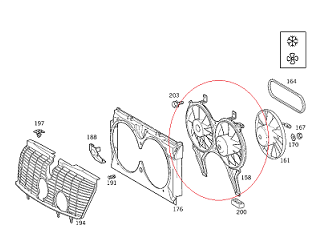 Mercedes W210 104 Motor Fan Motoru/Pervane ÇİFTLİ