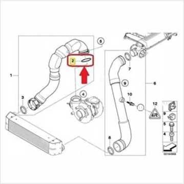 Bmw X5 E53/E46/E60/E90 M57N Motor Turbo Hortum Contası