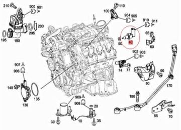 Mercedes W169/W176/W117/W177/W242/W246 Hareret Müşürü/Sıcaklık Isı Sensörü.Yedek Parça