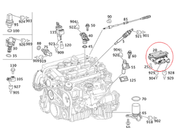 Mercedes W204/W211/W212 646 Motor Isıtma Rolesi-Kızdırma Rolesi