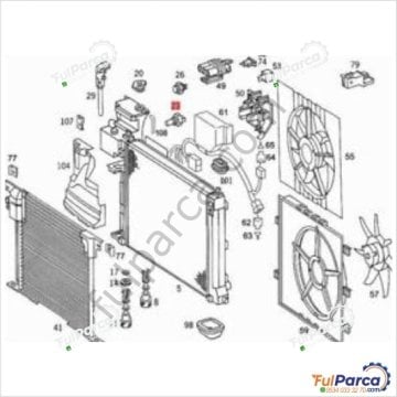 Golf3/Polo/Classıc/Vito W638 601/611 Motor Hararet Müşürü/Fan Müşürü-Radyatör Fan Müşürü