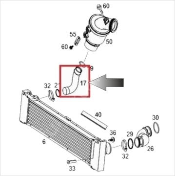 Vito W639/Viano 2.2 Cdı 651 Motor Turbo Hortumu/İntercooler Hortumu SAĞ