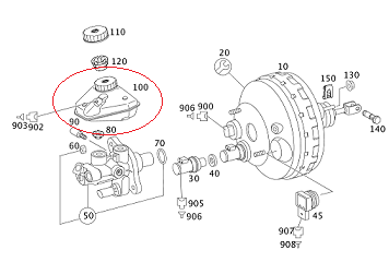 Mercedes W221 642 Motor Fren Hidrolik Yağ Kabı/Yağ Tankı