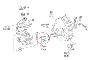 Mercedes W221 642 Motor Fren Hidrolik Yağ valfi/Yağ Tankı Müşürü