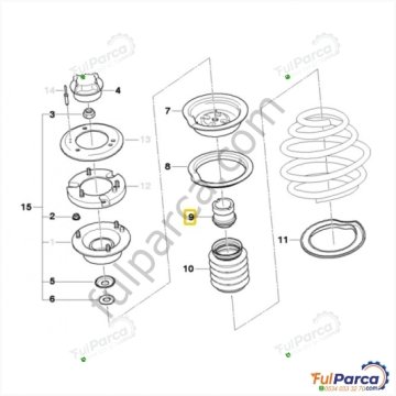 Bmw E46 Amortisör Toz Lastiği,Amortisör Takozu Ön
