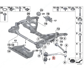 Bmw 3 Seri F30/F20/F32/W34/F36 Üst Salıncak Ön  Sol/Rotilli Kol