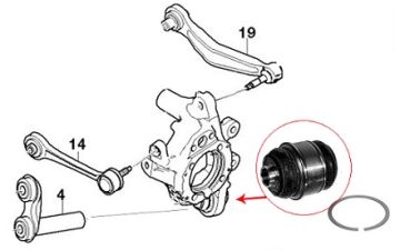 Bmw Z8 /E38/E39/X5 53/E60/E65 Yağlı Burç/Oynak Burç/Tıkırtı Burcu Arka