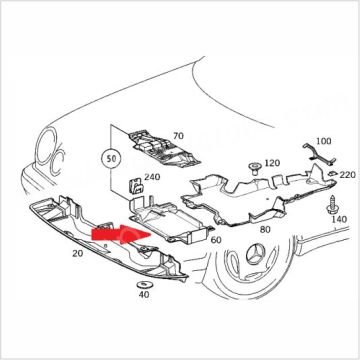 Mercedes W210 Karter Alt Koruma-Alt Muhafaza