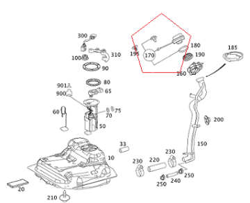 Mercedes W245 Depo Kapağı iç