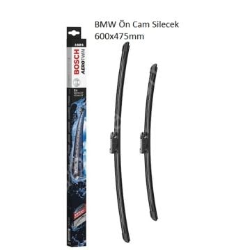 Bmw F30/E90/E84/G20/Audi A3/Freelander Ön Cam Silecek Süpürgesi Muz Tip 600X475 mm