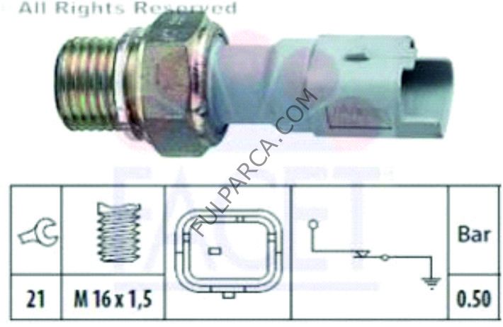 MINI COOPER YAĞ MÜŞÜRÜ  0.50 BAR