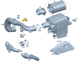 Mercedes W204/W205/W212 274 Motor Hava Flitresi