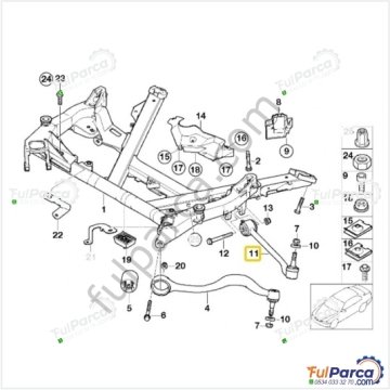 Bmw E39 Ön Salıncak Alt Sol