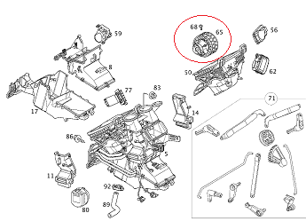 Mercedes W168 A160 Kalorifer Motoru
