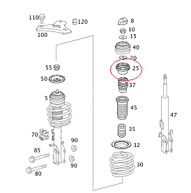 Vito W639/W447 Ön Amortisör Üst Takozu