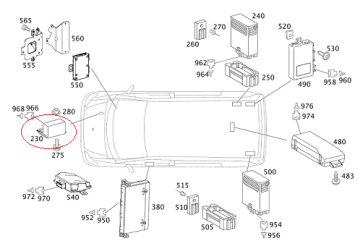 Mercedes W202/W203/W210/W211 Vito W639/W638/Viano 611/646 Motor Kızdırma Rölesi