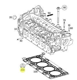 Vito W447 Silindir Kapak Contası