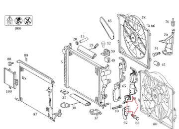 Mercedes W220 S220/S320 Cdı 613 Motor Fan Motoru