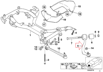 Bmw E38 Ön Salıncak Üst Sol