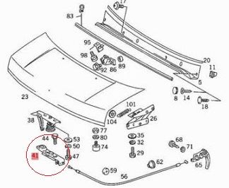 Sprinter W901/W902/W903 Kaput Kilidi Alt/Kaput Kilit Karşılığı