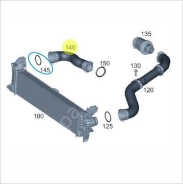 Vito W447 Turbo Hortumu Contası-İntercooler Hortum Halka Conta