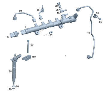Mercedes W212/Sprinter W906 Euro5 651 Motor Enjektör