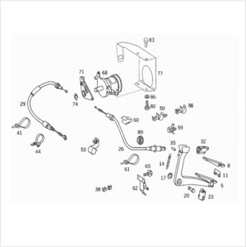 Vito W638/Sprinter/LT35 601/602/611 Motor Gaz Pedalı