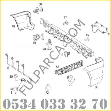 Vito W639/Viano Arka Orta Tampon Pts