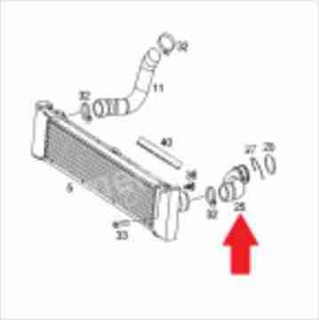 Vito W639 646 Motor İntercol Hortumu Sol