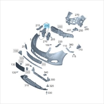 Vito W447 Hava Kanalı/Hava Bağlantı Köprüsü Sağ