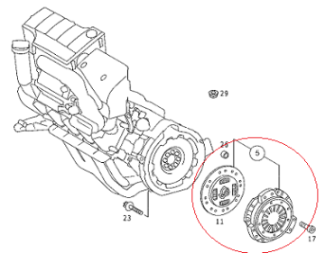 Vaneo W414/W168/W245 640/668 Motor Debriyaj Seti Rulmansız