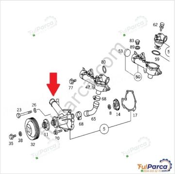 Mercedes W124/202/W208/W210/W163/W170 111 Motor Devirdaim/Su Pompası